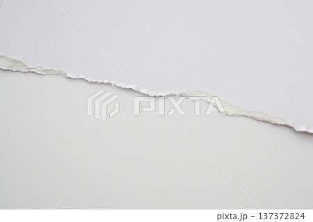 White ripped paper torn edges strips on white background White ripped paper torn edges strips on white background 137372824