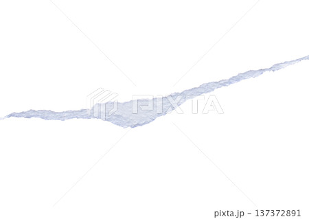 Ripped torn paper edges isolated on white background 137372891