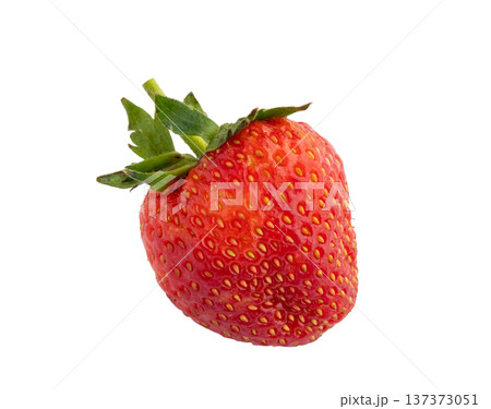 Fresh red strawberry isolated on white background 137373051