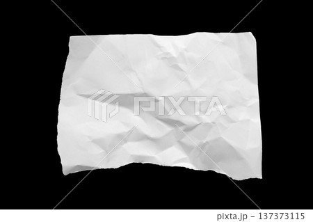White crumpled ripped paper torn edges strips isolated on black background White crumpled ripped paper torn edges strips isolated on black background 137373115