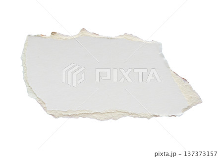 White ripped paper torn edges strips isolated on white background White ripped paper torn edges strips isolated on white background 137373157