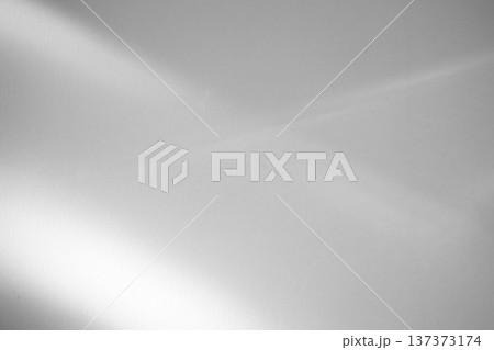Abstract shadow drop on white wall background overlay mockup effect 137373174