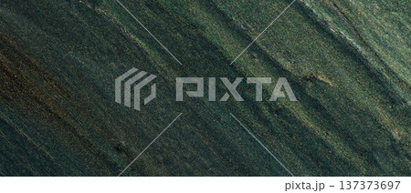 Dark green textured surface with gold particles and paint brushstrokes for design Dark green textured surface with gold particles and paint brushstrokes for design 137373697