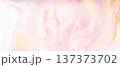 Soft pink and yellow watercolor texture with delicate pastel blending for creative backgrounds 137373702