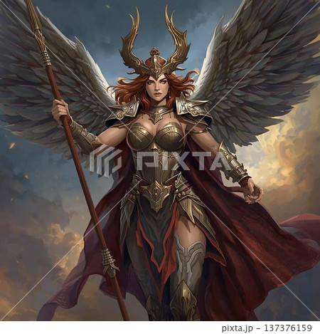 翼を広げるヴァルキリー 137376159