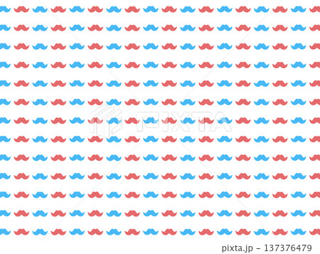 赤青のヒゲの背景素材 137376479