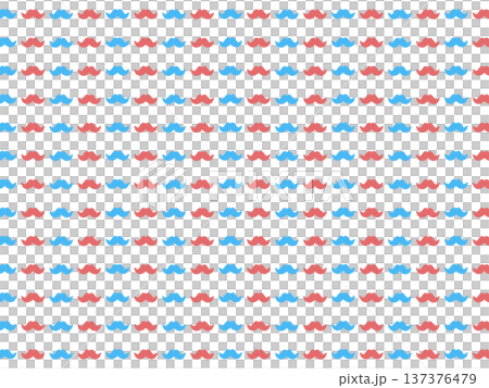 赤青のヒゲの背景素材 137376479