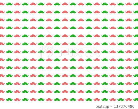 赤緑のヒゲの背景素材 137376480