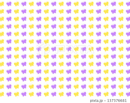 黄紫のチョウの背景素材 黄紫のチョウの背景素材 137376681