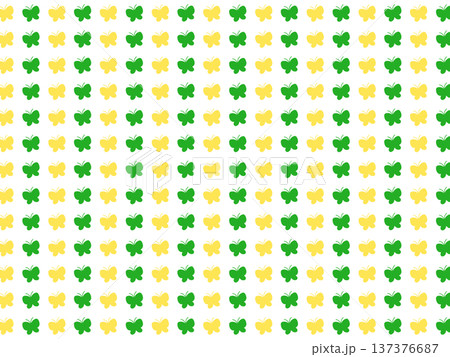 黄緑のチョウの背景素材 黄緑のチョウの背景素材 137376687
