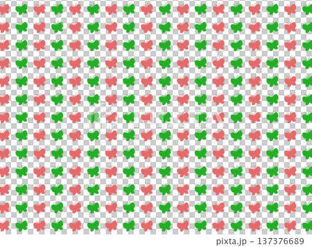 赤緑のチョウの背景素材 137376689