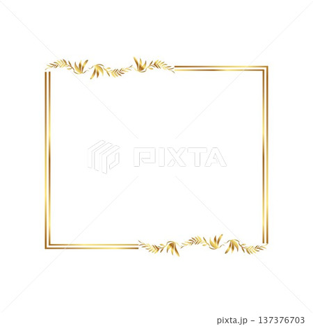 Floral Border,Rectangle Frame 137376703