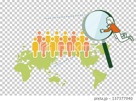 一個學習社會學的年輕人的圖像插圖 137377040