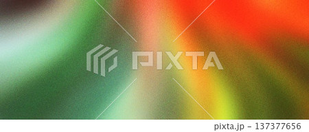 Abstract Red Green Yellow Gradient Swirl Background 137377656