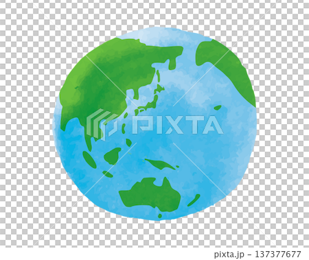 Watercolor Earth 137377677