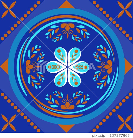 Mediterranian vector retro seamless pattern 137377965