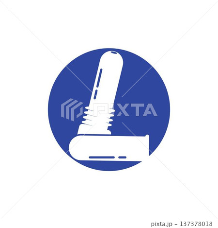 Inhaler icon vector. Logo Template illustration 137378018