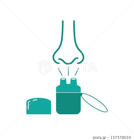 Inhaler icon vector. Logo Template illustration 137378019