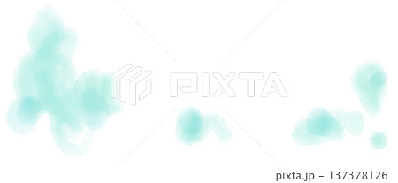 ライトブルー明るい水色の水たまりのような透明感のあるあしらい背景素材 137378126