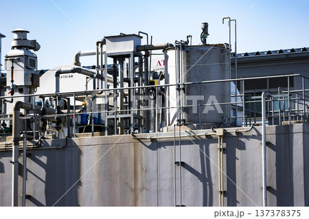 食品工場プラント　廃水処理システム 137378375