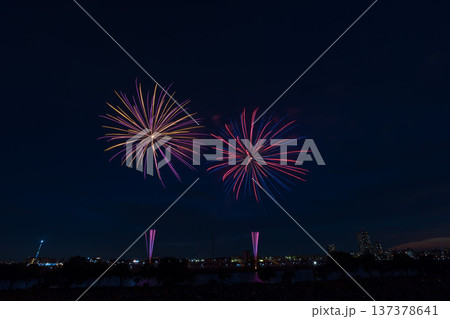 葛飾納涼花火大会 東京都 葛飾納涼花火大会 東京都 137378641