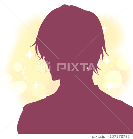 ファンタジーの王子様風の男性 シルエット ファンタジーの王子様風の男性 シルエット 137378785