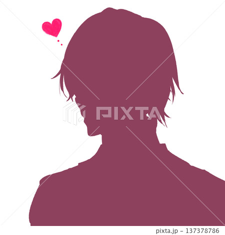 ファンタジーの王子様風の男性 恋 シルエット ファンタジーの王子様風の男性 恋 シルエット 137378786
