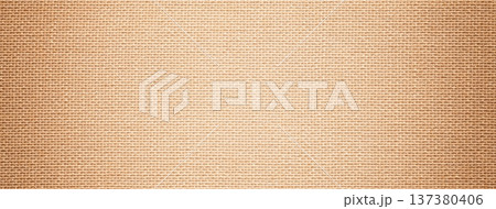 Texture light warm beige textile material background, macro weave pattern. Structure nude fabric backdrop, vignette 137380406