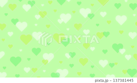 かわいいハート柄のおしゃれな背景 137381445