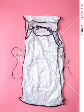 Cosplay women's underwear on color background. Cosplay women's underwear on color background. 137382156