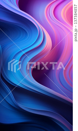 A colorful, abstract image with a blue and pink waves. The colors are vibrant and the lines are wavy, giving the impression of movement and energy. Vertical background. A colorful, abstract image with a blue and pink waves. The colors are vibrant and the lines are wavy, giving the impression of movement and energy. Vertical background. 137384857