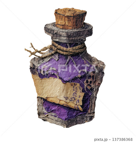 Vintage Magic Potion Bottle Gothic Fantasy Alchemy Elixir Clipart 137386368