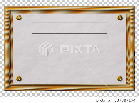 メッセージボード　(Message board：透過素材) 137387174