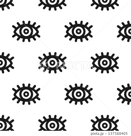 Eye pattern. Isolated white background. Vector illustration Eye pattern. Isolated white background. Vector illustration 137388405