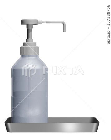 消毒イメージ（アルコール噴霧器　Alcohol dispenser） 137388756