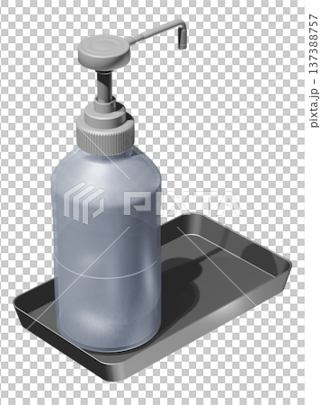 消毒イメージ（アルコール噴霧器　Alcohol dispenser） 137388757
