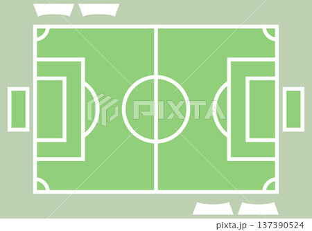 サッカーコート サッカーコート 137390524