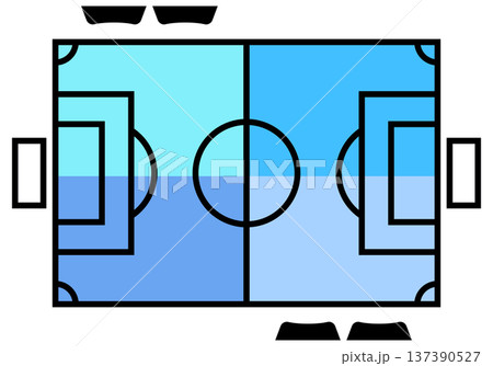 サッカーコート サッカーコート 137390527