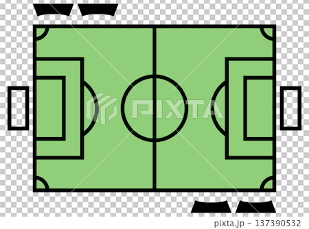 サッカーコート 137390532