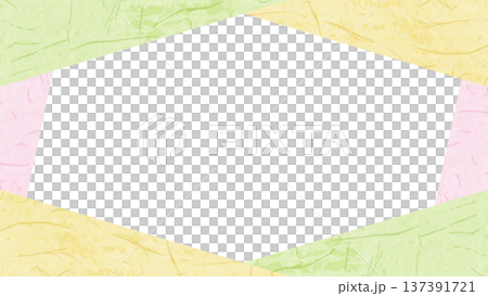 Japanese paper style frame, Japanese style background material, 16:9 size Japanese paper style frame, Japanese style background material, 16:9 size 137391721