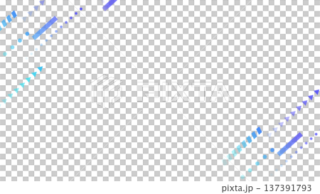 幾何学模様の図形が両端に配置された背景　白背景 137391793