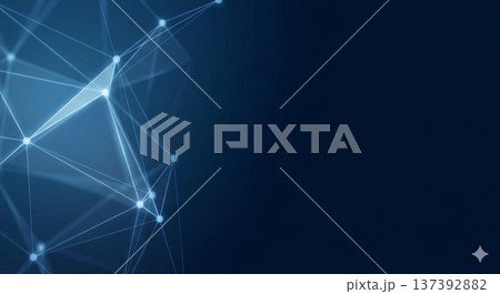 青い幾何学的なシームレスな背景 137392882