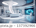 Futuristic Medical Facility, Virtual Reality, AI, Telemedicine 137392966