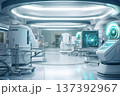 Cutting-Edge Healthcare Hub: Futuristic Medical Facility with Advanced Technologies 137392967