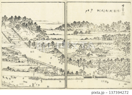 江戸名所図会：増上寺山内 芙蓉洲弁天社 137394272