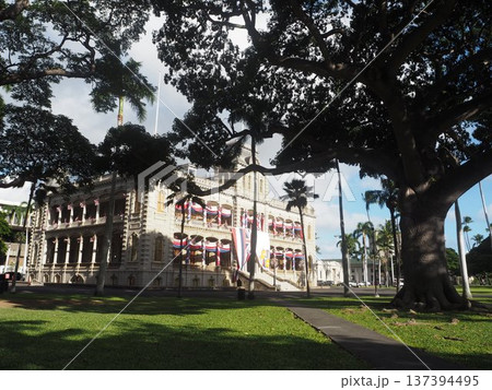 イオラニ宮殿 ハワイ王国最後の王宮 ホノルル歴史建築 イオラニ宮殿 ハワイ王国最後の王宮 ホノルル歴史建築 137394495