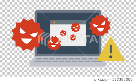 Laptop web browser infected with a computer virus 137395000