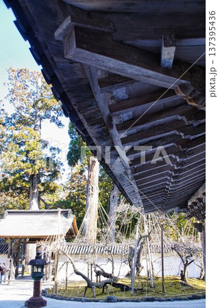 寺社の屋根と境内 寺社の屋根と境内 137395436