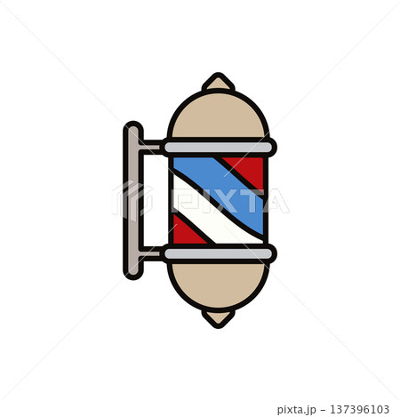 Barber Lamp Pole icon vector design templates simple and modern 137396103