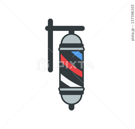 Barber Lamp Pole icon vector design templates simple and modern 137396105